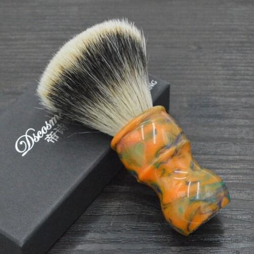 Dscosmetic 24mm 26mm fan shape two band badger hair knots shaving brush for man wet shave Facial flat top Beard shaving brush