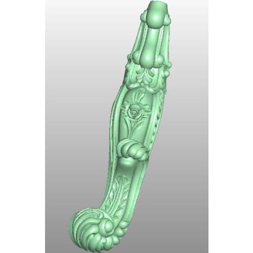 3D model STL format file for cnc router engraving furniture sofa cabinet chair leg pattern Artcam 736