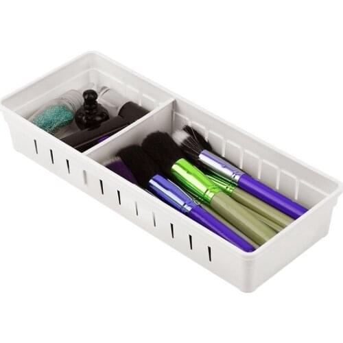 Hot Adjustable Drawer Organizer Home Kitchen Storage Board Divider Makeup Tableware Storage Box Office Home Organizer Supplies