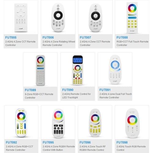 Mi Light Mi boxer 2.4G RF Wireless single color dimmer CCT RGB RGBW Button/Touch RF Wireless Remote for MiLight LED Bulb Strip