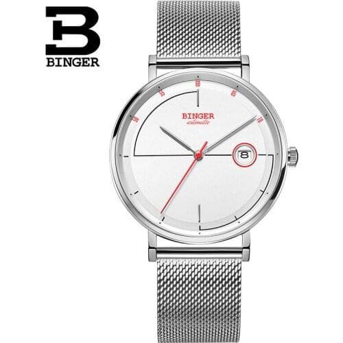 Mens Watches Fashion Brand Men Japan Automatic Watch Casual Mechanical Watches Sapphire BINGER Business relogio masculino 2019
