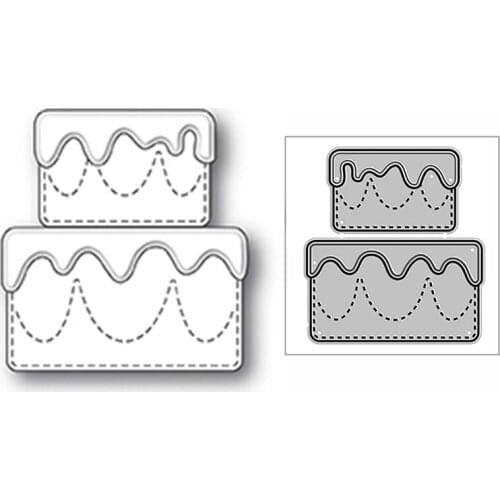 New Birthday Delicious Cakes 2020 Metal Cutting Dies for DIY Scrapbooking and Card Making Decorative Embossing Craft No Stamps