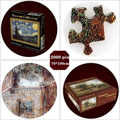 2000 pieces puzzle 75x100cm The world Famous building Landscape paper puzzles for adult DIY attractions jigsaw puzzle toys gifts