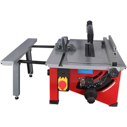 220V sliding woodworking table saw 210 mm 60 teeth, rounded corners, adjustable inclination wood DIY electric saw