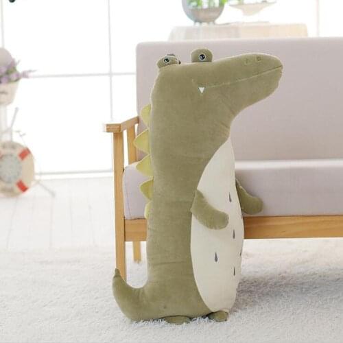 Plush Crocodile Hugging Animal Pillows Stuffed Alligator Toys Decorative Pillow Sofa Decorations Soft Cushion Gifts