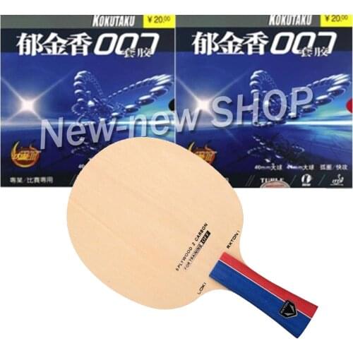 Racket LOKI RXTON 1 Table Tennis Blade with 2X KOKUTAKU 007 RubberWith Sponge