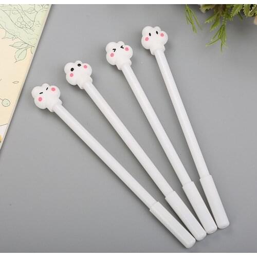 1pcs Cute Cloud Gel Pen Cartoon Learning Stationery Water Pen Creative Fresh Office Signature Pen School Supplies Gift for Kids
