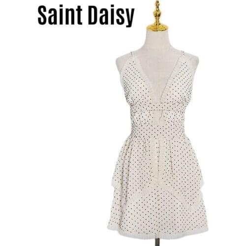 Saint Daisy Summer Polka Dot Dresses