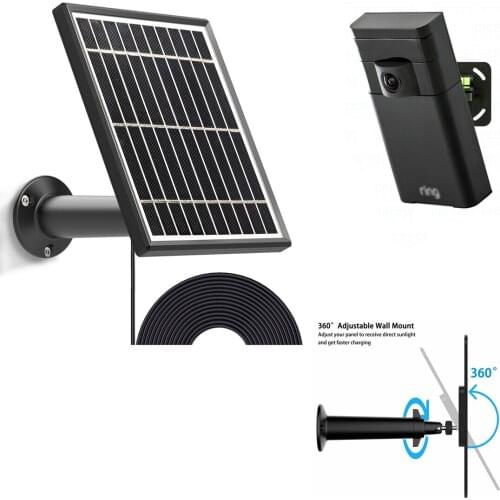 Solar Panel for Ring Stick Up Cam 2015 Version ,3.5W Output,Aluminum Alloy Bracket