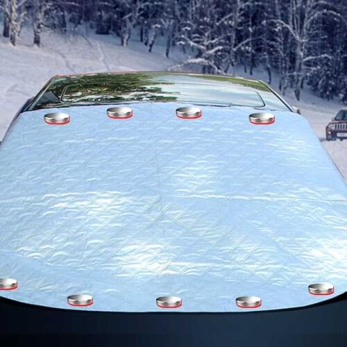 SUV Universal Car Windshield All Weather Snow Cover & Sun Shade Protection Cover Fits Most of Car Window Mirror Protector