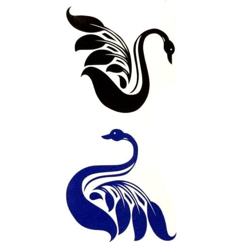 20pcs Swan Waterproof Temporary Tattoos men Tattoo body art flash tattoo tatuagem tatoo Goose Tatuajes temporales henna tattoo