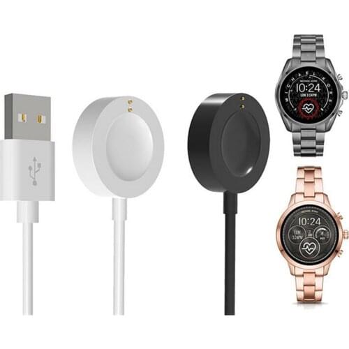 1m/39.3inch 5V USB Charging Stand Dock Charger Cable For Michael Kors Smart Watch Replacement Accessories Black/White Optional