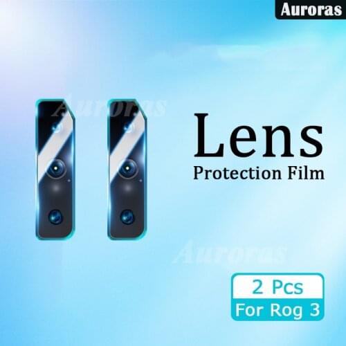 2 Pieces Camera Lens Protection Film for Asus Rog Phone 3 Tempered Glass Camera Protector Cover for ASUS ROG 3 Rog 5 Film