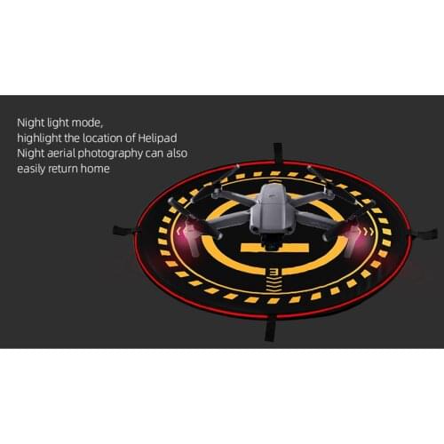 30 inches Portable Drones Landing Pad w/ LED Light for Phantom 3 4 Parts Durable Waterproof