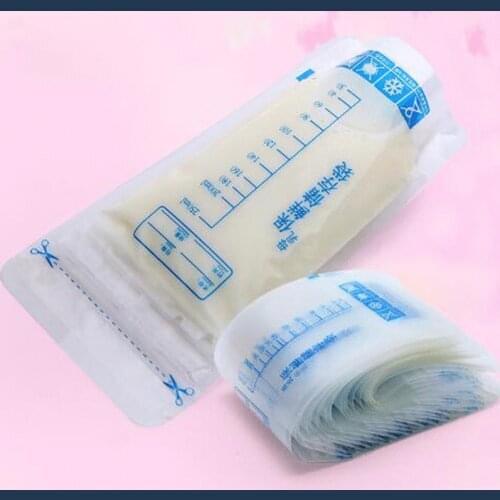 30 Pieces 250ml Milk Freezer Bags Mother Milk Baby Food Storage Breast Milk Storage Bag BPA Free Baby Safe Feeding Bags Feeding
