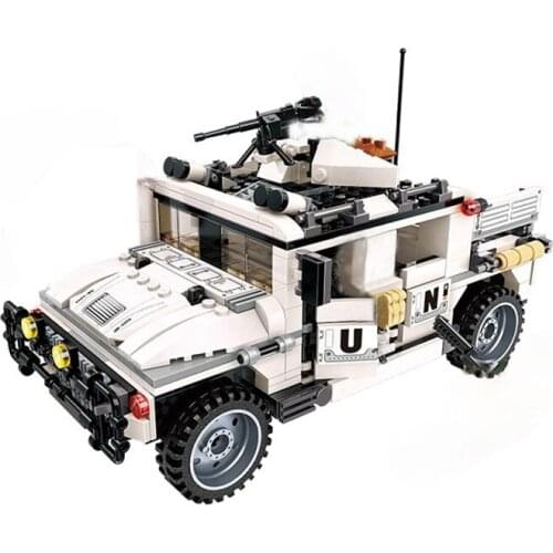 3205 452pcs Education Building blocks tank Stacking Armored Hummer Vehicle Moto Weapon Brick Toys for children Christmas Gifts