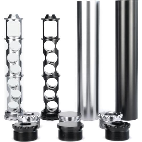 Monocore Single Core One Piece Aluminum 6.3''L 1.15''OD 0.3''ID 1/2-28 Solvent Trap Catch Fuel Filter For Napa 4003 Wix 24003