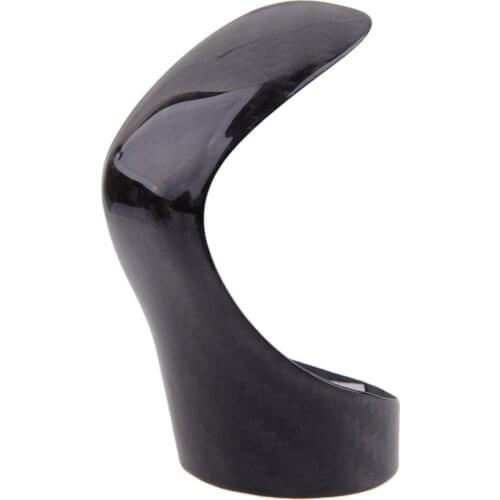 Car Black Carbon Fiber Gear Shift Knob Cover Trim Fit for Lexus ES350 GS200t GS350 IS300 IS350 NX200t RX350 RX450h RC 2017 2016