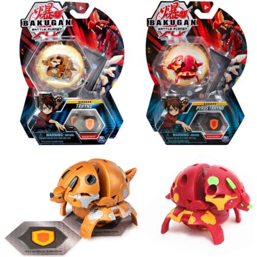 Bakugan Battle Planet New Style Battle Toys Golden PYRUS TRHYNO Action Figure Model Boy Gifts