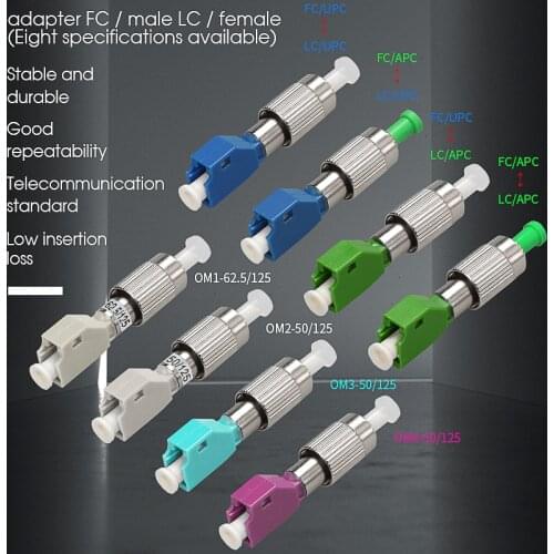 Free shipping LC Female To FC Male Optical Power Meter Visual Fault Locator Fiber Optic Hybrid Adapter simplex Single mode Optic