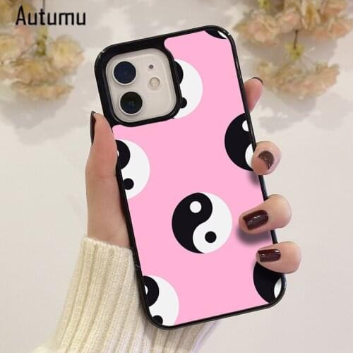 Phone Case for iPhone 12 mini X XS XR 11 Pro Max SE 2020 5 6S 7 8 Plus Samsung Galaxy S8 S9 S10 S20 S21 Yin & Yang Cover