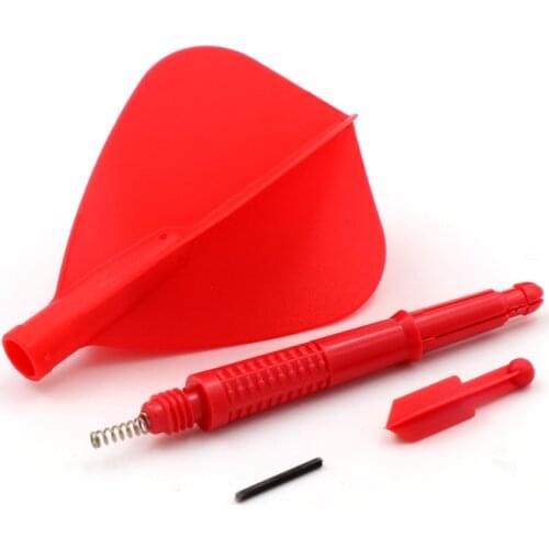 CUESOUL AK6 Dart Shaft with AK4 Red Dart Flight Kite Shape-15mm/18.8mm/24.8mm /29.5mm/33.3mm