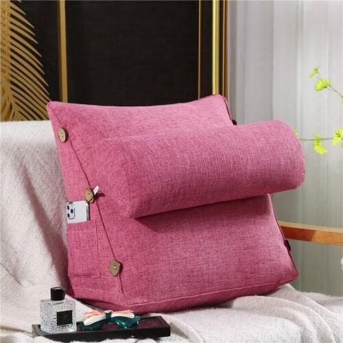 Sofa Support Waist Cushion Lounger TV Reading Lumbar Cushion Back Pillow Bed Backrest Office Chair Pillow