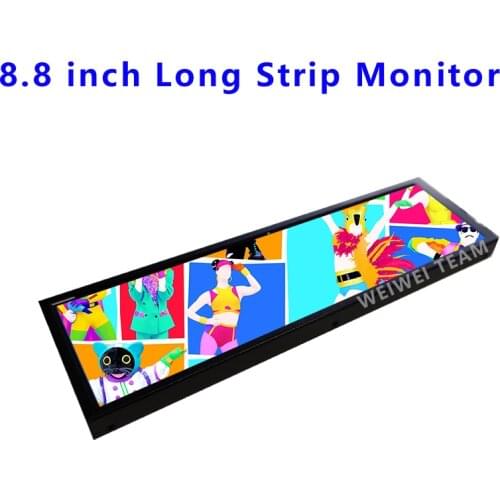For Raspberry Pi Display 8.8 inch 1920*480 Long Strip Monitor With Case Second Aida64 Screen HSD088IPW1 IPS LCD Panel 60hz