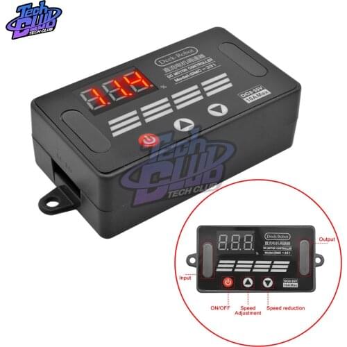 DMC-331 DC 8V-55V PWM Motor Speed Regulator Controller 10A Mini LED Digital Switch 12V 24V 36V 48V