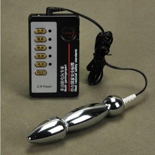 Pulse Stimulate Electro Bult Plug Electro Sex Therapy For Men Anal Plug Electric Shock Electrical Stimulation Medical Toys