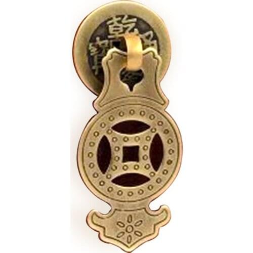 Chinese retro pendant copper knob creative antique bronze drawer tv cabinet shoe cabinet knob pull handle
