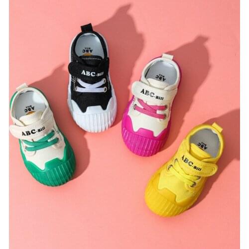 Autumn Children Canvas Shoes Girls Boys Sneakers Fashion Breathable Student Sport Shoes Baby Flats Kids Casual Shoes Size 21-30