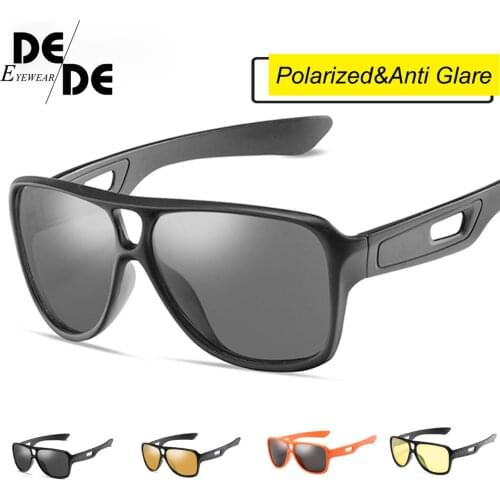 2019 Men Polarized Sunglasses Luxury Brand PC Frame Glasses Women Bright Black UV400 Goggles Gafas De Sol P1040