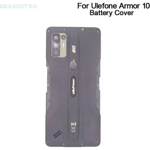 New Ulefone Armor 10 Battery Cover Back Cover with Rear Sub Camera Lens Fingerprint Replacement Parts For Ulefone Armor 10 Phone