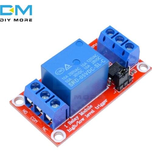 One 1 Channel 5V Relay Module Board Shield With Optocoupler Support High And Low Level Trigger Power Supply Module For Arduino
