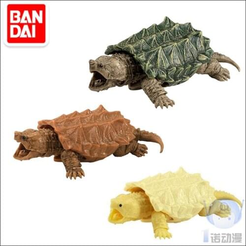 Genuine Bandai Egg Twisting Turtle Simulated Animal Movable Series 03 Alligator Turtle Model Action Figure Kids Funny Toy Gift