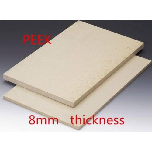 8mm thickness PEEK board KetaSpire PEEK plate polyether-ether-ketone panel sheet material high temperature resistance