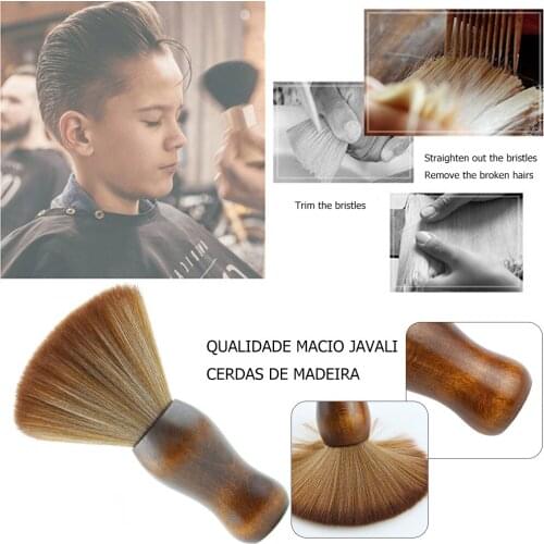 Salon Barber Hair Clean Beard Hairbrush Professional Soft Neck Face Duster Brush Hairstyle Salon DIY Hair Styling Tool