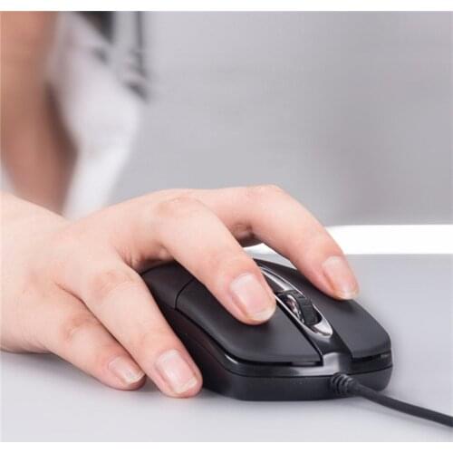 Wired Ergonomic USB Mouse Optical 3 Buttons Wired Gaming Matte Mouse Office Mice For Laptops Desktop Computer Mouse