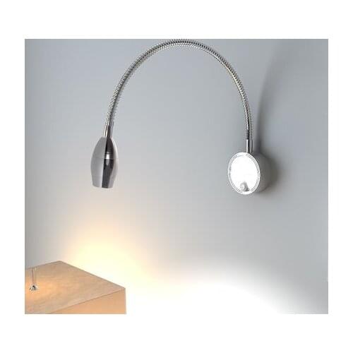 DIY Hose Modern Wall Sconce Switch Read LED Wall Light Fixtures For Home Decor Lighting Bedside Wall Lamp Aluminum Luminaire