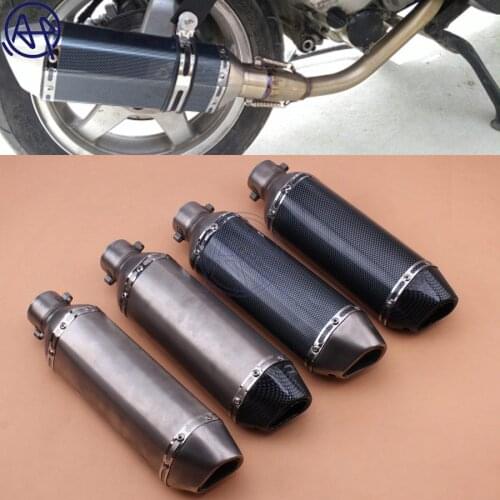 For Universal Modified Akrapovic Motorcycle Exhaust Muffler with DB Killer Dirt Street Bike Scooter ATV Exhaust Muffler Z750 TMA