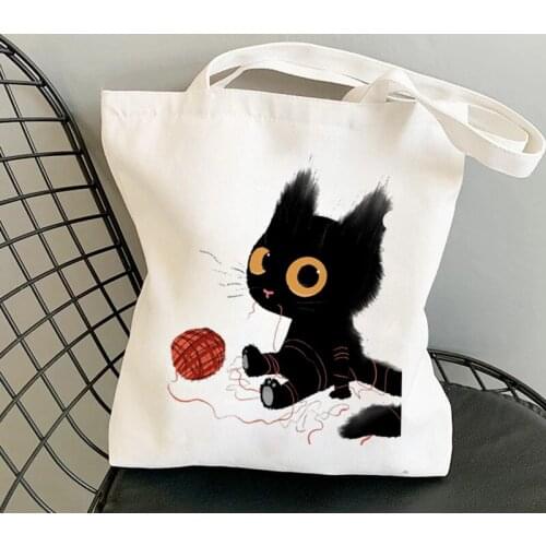 Kawaii Fox Cartoon Print Women Vintage Casual Zipper New Fashion Large-capacity Canvas New Goth Shoulder Chic Women Bags