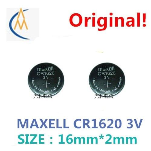 2PCS New MAXELL cr1620 button lithium battery 3V car remote control / watch / electronic watch toy electronic products