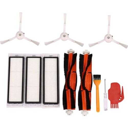 2Pcs Main Brush+3Pcs Hepa Filter+3Pcs Side Brush Vacuum Cleaner High-Efficient Cleaning Sweeping Suitable For Xiaomi Mi Robot Pa