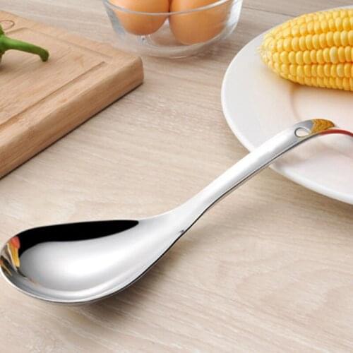 304 stainless steel soup ladle thickened soup kitchen dining room serving ladle public ladle long handle hot proof