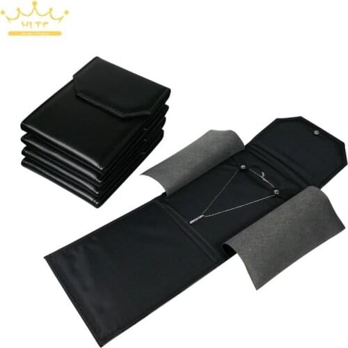 5pcs/lot Jewelry Roll Bag For Necklace Pendant Organizer Jewellery Storage Bags Portable Pendant Display Cases Free Shipping