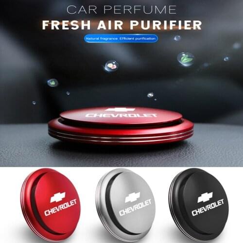 Auto Logo Rotating Car Air Freshener Perfume Interior Parts Decor Aromatherapy For Chevrolet Equinox Silverado Trailblazer Bolt