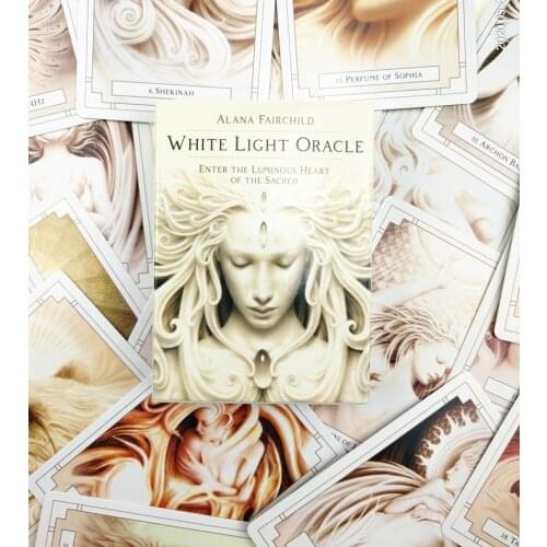 White Light oracle cards Tarot Deck cards read the mythic fate divination for fortune games