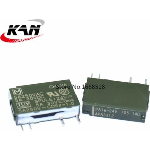 Free shipping 10pcs/lot New Original relay PA1A-5V PA1A-12V PA1A-24V APA3319 APA3311 APA3312 4PIN 5A250VAC