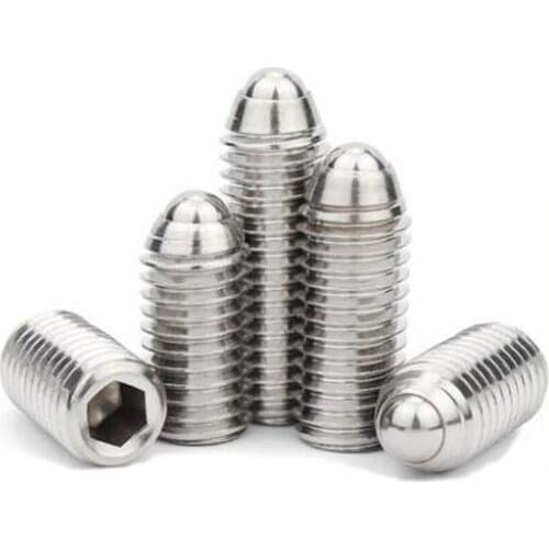 1pcs M16 Spring Ball Head Screws Hexagon Socket Bolts 25mm-50mm Total Screw Length Corrosion Rust Resistance 304 Stainless Steel